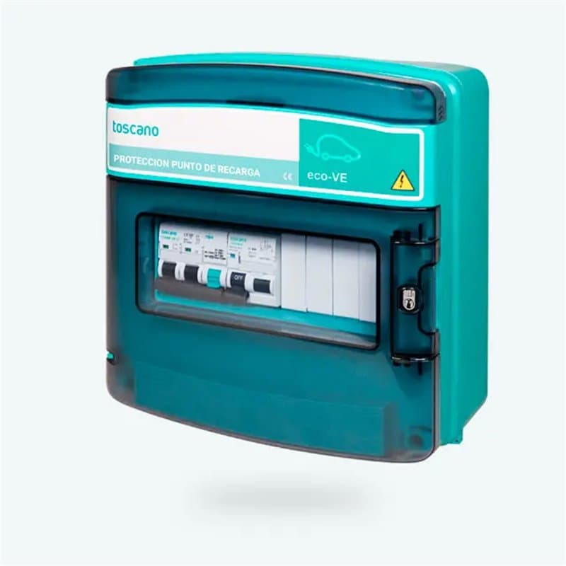 Cuadro de protección para recarga de vehículo 2x63A 14,49kW